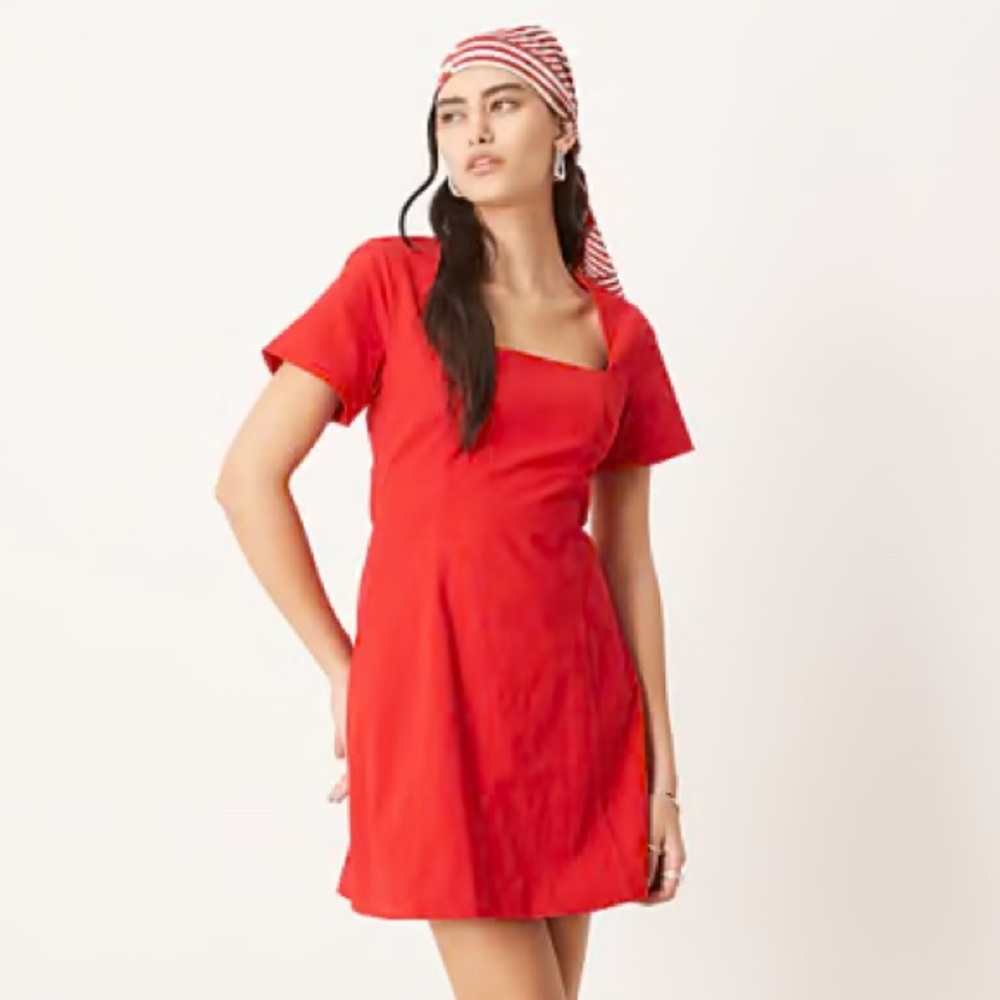 Abercrombie & Fitch Red Short Sleeve Top
